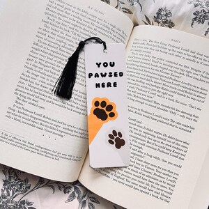Dog Paw Bookmark: Fun Gift for Book Lover