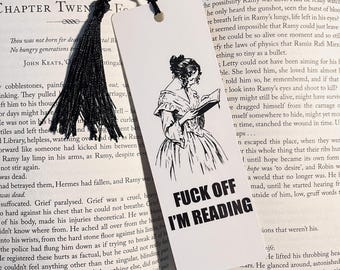 Funny Sarcastic Bookmark: 'F*ck Off I'm Reading' Book Lover Gift