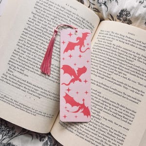 Fantasy Dragon Bookmark - Durable Laminate, Double-Sided
