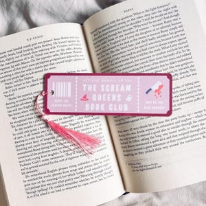 Book Club Bookmark: Scream Queens Design - Funny Literary Gift