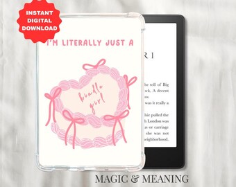 Kindle Insert: Printable E-Reader Backgrounds (PDF Download) - Stocking Stuffer For Reader