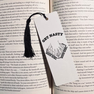 Zakładka Book Whore Get Nasty | Zakładka Spread Those Pages | Miłośnik nieprzyzwoitości | Prezent urodzinowy | Ręcznie robiona zakładka | Prezent dla czytelnika | Prezent urodzinowy