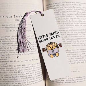 Little Miss Book Lover Bookmark | Bookmark For Book Lover | Bookish Gift | Handmade Bookmark | Reader Gift | Birthday Gift