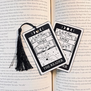 The Reader Smut Slut Tarotkaart bladwijzer | Bladwijzer | Verjaardagscadeau | Booktok-bladwijzer | Leesgrage cadeaus voor lezers | Handgemaakte bladwijzer