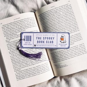 The Spooky Book Club Lesezeichen | Halloween Lesezeichen | Geburtstagsgeschenk | Gruseliges Lesezeichen | Horror Reader | Bücherwurm Buchliebhaber Geschenk