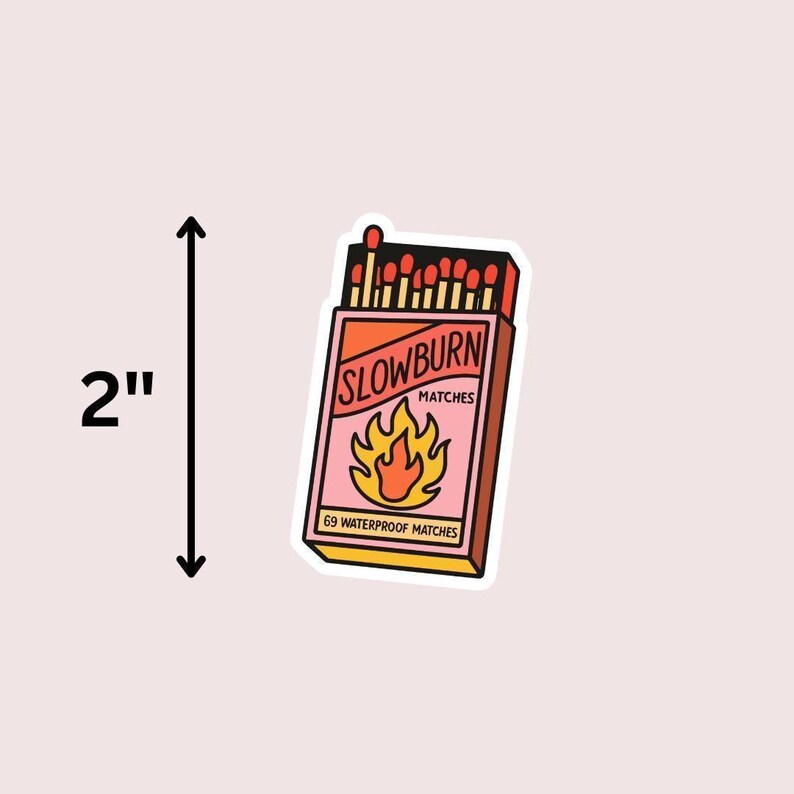Slow Burn Matches Kindle Aufkleber: Bücherwurm Vinyl Aufkleber für Leseratten Bild 7