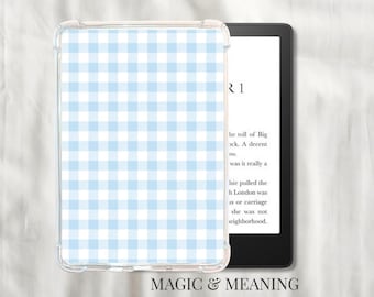 Gingham Kindle Insert: Basic, Paperwhite, Oasis, Scribe - Stocking Stuffer For Reader