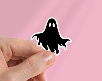 Goth Ghost Kindle-sticker: Halloween-sticker