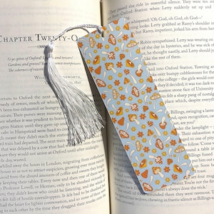 Mushroom Laminated Bookmark - Cute Boho Style Book Lover Gift