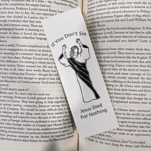 Funny Jesus Bookmark - Laminated, Handmade Book Lover Gift image 5
