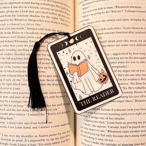 The Reader Geister Tarot Karten Lesezeichen | Tarot Lesezeichen | Geburtstagsgeschenk | Booktok Lesezeichen | Bücherwurm Geschenke für Leseratten | Handgefertigtes Lesezeichen