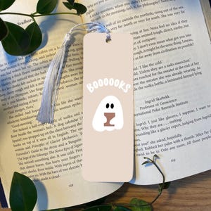 Halloween-bladwijzer | Leuke spookbladwijzer | Cadeau voor boekenliefhebbers | Esthetisch | Schattig | Gepersonaliseerd | Verjaardagscadeau | Bladwijzers |