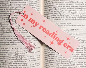 Bookmark for Book Lovers: Pink Cute Design - Reading Era Theme