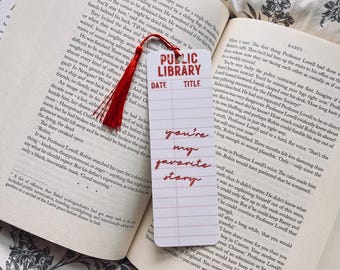 Library Card Bookmark: Vintage Style - Funny Literary Gift for Readers