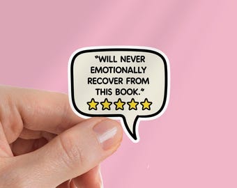 Emotionally Recover Kindle Sticker: Book Lover Gift - Stocking Stuffer For Reader