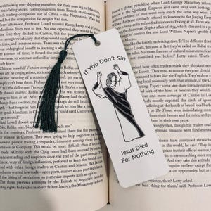 Funny Jesus Bookmark - Laminated, Handmade Book Lover Gift image 4