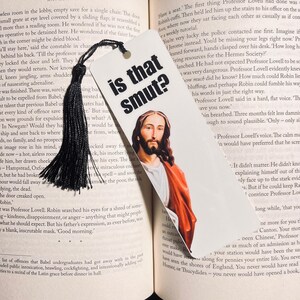 Funny Jesus Smut Bookmark: Religious Humor Gift - Stocking Stuffer For Reader