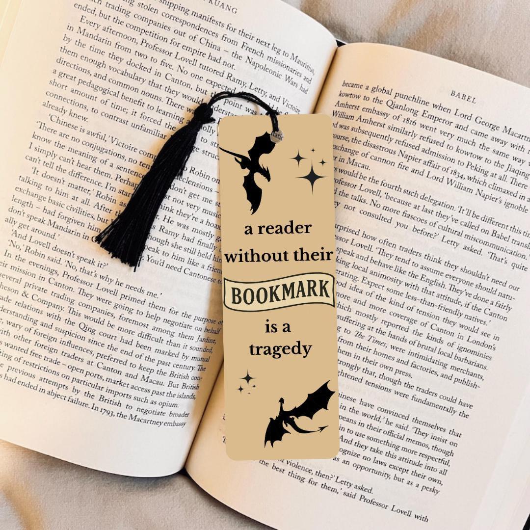 Xaden Riorson Bookmark: Romantasy Dragon Bookmark - Stocking Stuffer For Reader