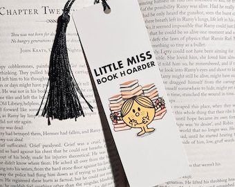 Little Miss Book Hoarder Bookmark | Book Hoarder | Gift For Book Lover | Bookish Gift | Handmade Bookmark | Reader Gift | Birthday Gift