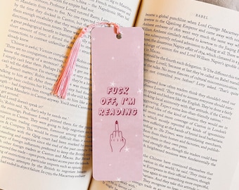 Segnalibro divertente: citazione rosa impertinente, regalo per gli amanti dei libri