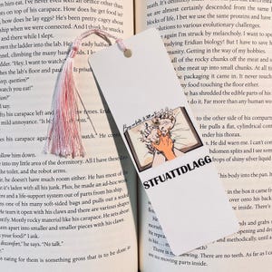 Sassy Reader Bookmark: Funny Bookish Gift (Laminated with Tassel)