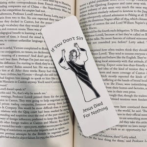Funny Jesus Bookmark - Laminated, Handmade Book Lover Gift image 3