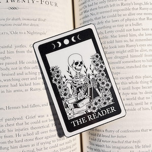 Marcapáginas hecho a mano con la carta del Tarot &quot;El Lector&quot; - Regalo ideal para el lector
