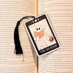 Reader Geist Tarot Lesezeichen: Nettes Geschenk für Buchliebhaber, lustiges literarisches Design