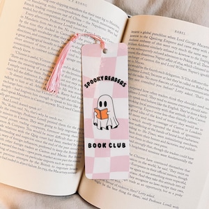 Spooky Readers Bookmark: Halloween Book Club Gift - Stocking Stuffer For Reader