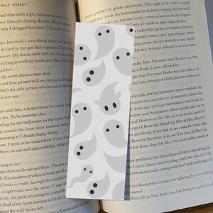 Halloween Book Lover Bookmark, Ghost Design (Cute Reader Gift) image 5