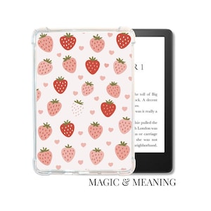 Strawberry Kindle Insert: Fruity Summer Kindle Skin - Stocking Stuffer For Reader