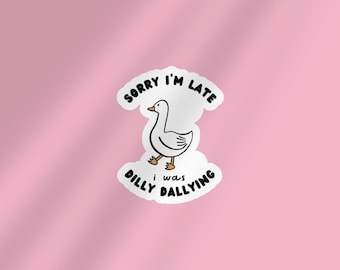 Funny Goose Meme Kindle Sticker: Glossy Vinyl Decal - Stocking Stuffer For Reader