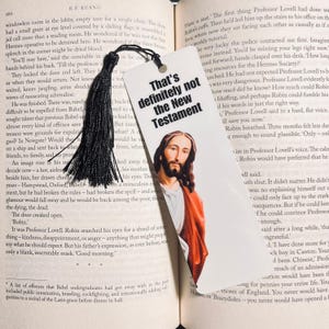 Funny Smut Jesus Bookmark: That&#39;s Not The New Testament - Stocking Stuffer For Reader
