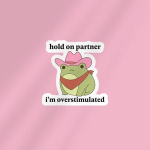Funny Overstimulated Meme Sticker: Anti-Social Reader Gift - Stocking Stuffer For Reader image 5