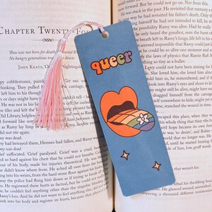 LGBTQIA+ Queer Vibes | Gay Rights Bookmark | Trans Bookmark | Bookish Bookmarks Pride | Book lover gift | Gay pride gifts | Birthday Gift