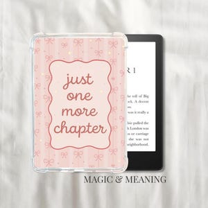 Pink One More Chapter Kindle Insert Kindle Basic Kindle Oasis, Kindle Paperwhite, Kindle Skin, Book Gifts For Her Wife Girlfriend Kindle