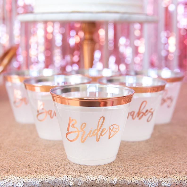 Rose Gold Bachelorette Party Decorations Kit Bridal Shower Etsy