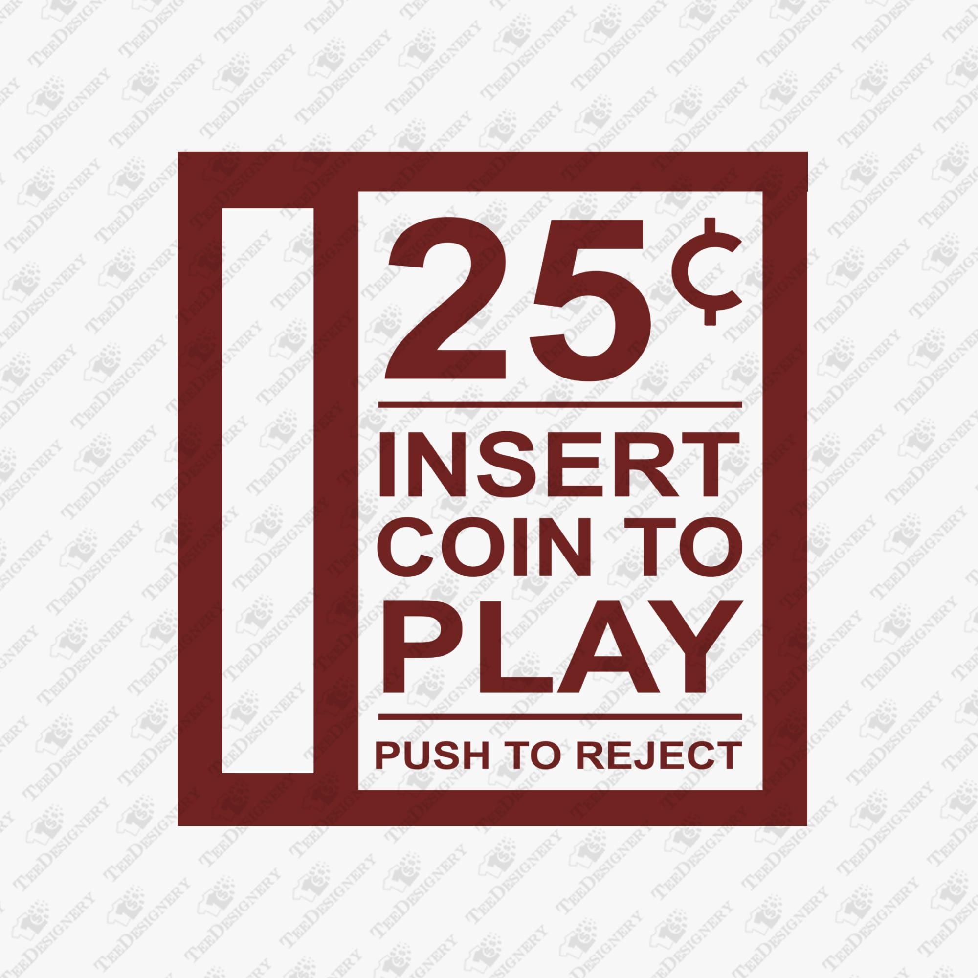 コインを入れてプレイするレトロゲーマーバイブス、SVGカットファイル、昇華デザイン - Etsy 日本