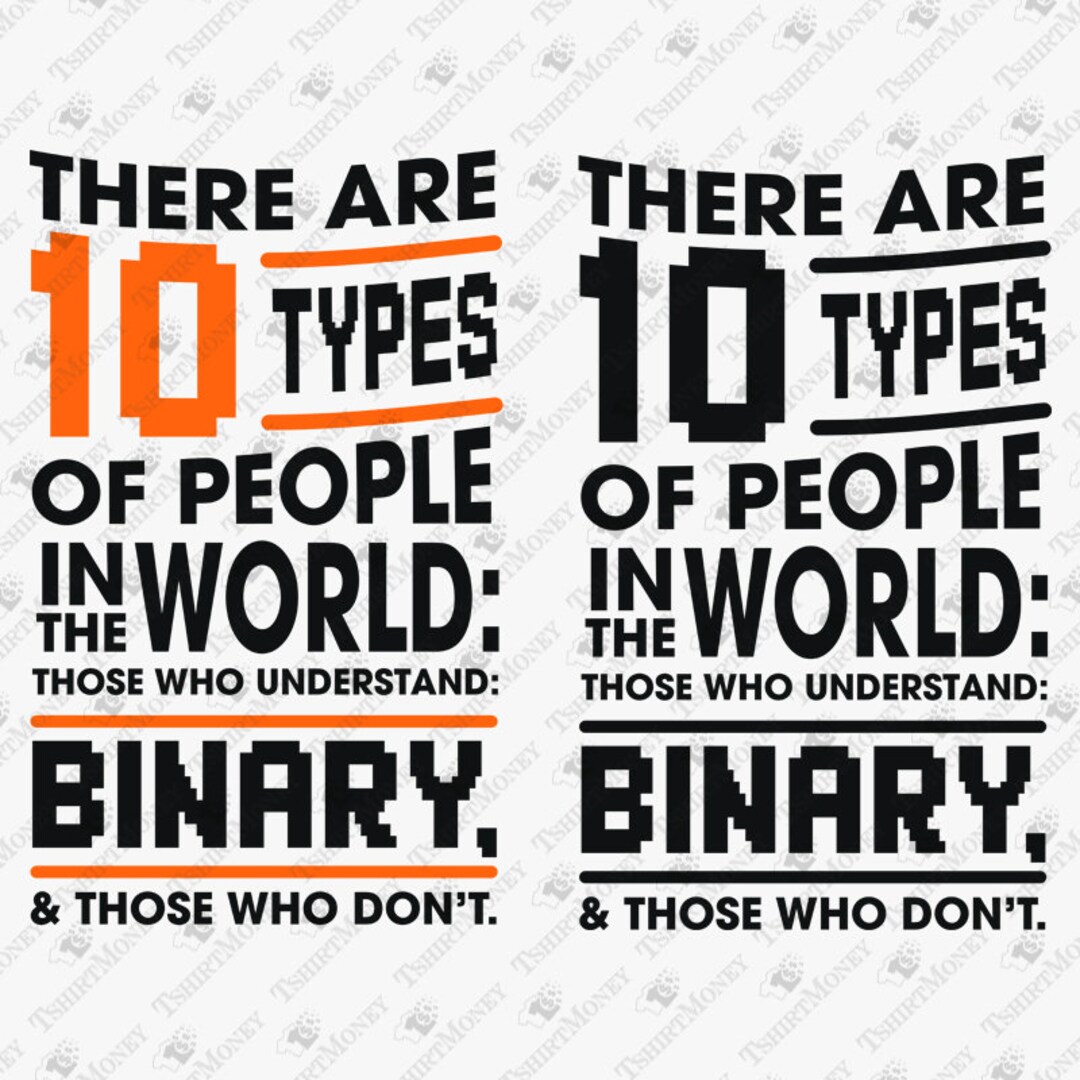 Funny Programmer Binary Code SVG: Coder T-shirt Design (digital ...
