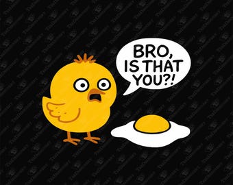 Shocked Chick Breakfast Pun: Funny Food Sublimation Graphic (SVG & PNG)