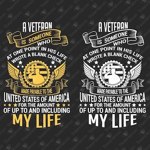 USA Veteran SVG File, Patriotic Svg, American Svg, Soldier Svg, Army Svg, Military Svg, Cricut Silhouette Svg Cut File, T-Shirt PNG Design
