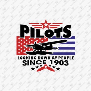 Pilots Looking Down At People, Airplane Pilot Svg, Aviator, Airplane Shirt Svg, Cricut Silhouette SVG Cut File, T-Shirt Sublimation Design
