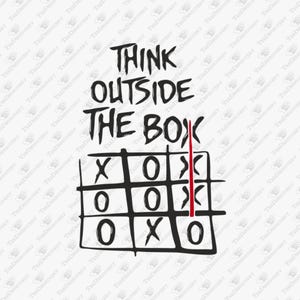 Myśl nieszablonowo, nonkonformistyczny sarkazm, plik do cięcia SVG, projekt sublimacji