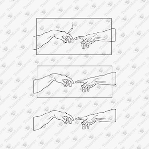 Michelangelo Creation of Adam Parody SVG PNG: Humorous Renaissance Art File