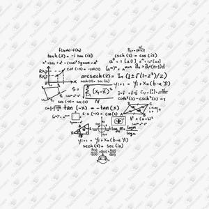 Mathe-Herz-Formel-Nerd-Wissenschafts-Vibes-Sublimations-Grafik
