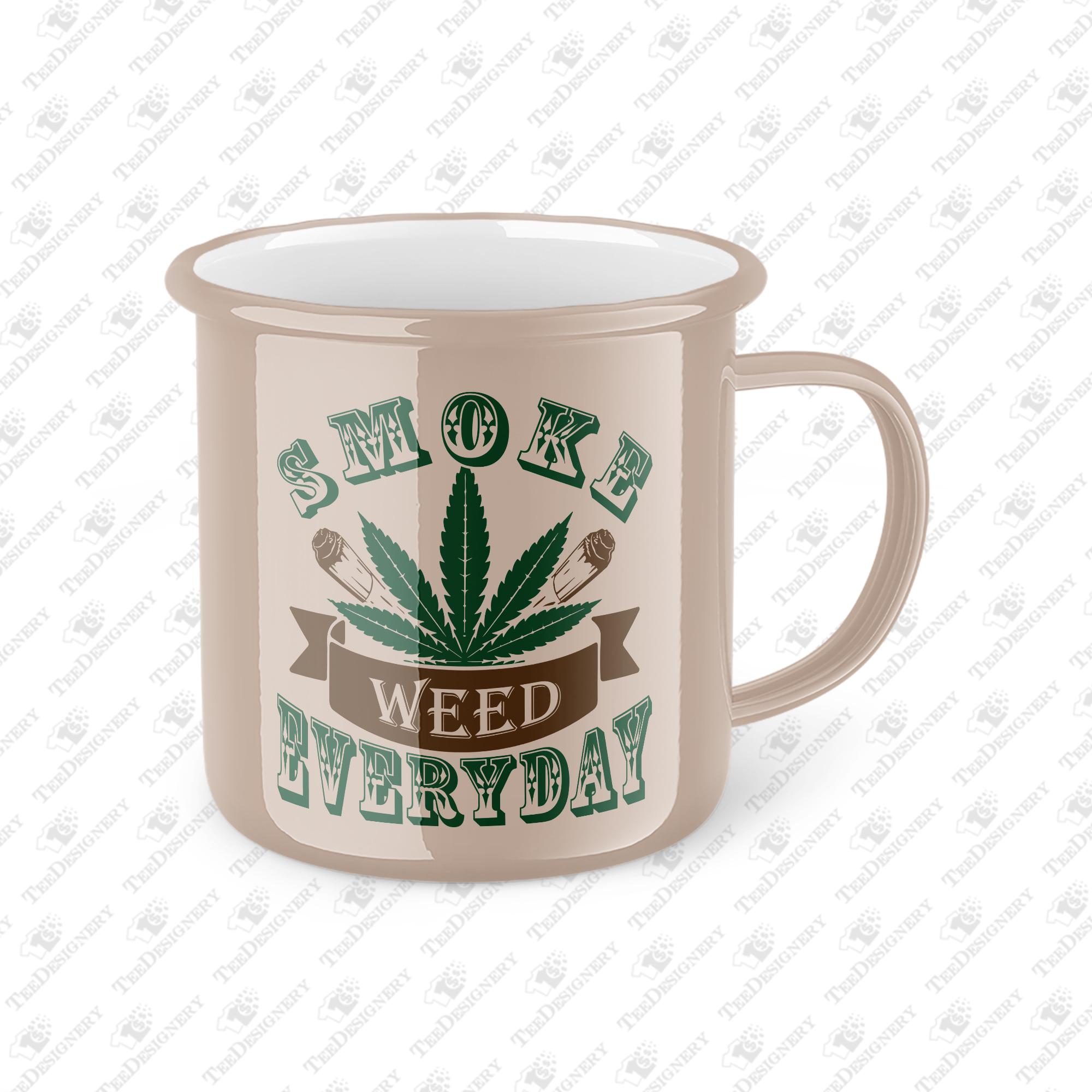 Smoke Weed Everyday Laid Back Vibes, SVG Cut File, Sublimation