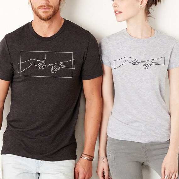 Maglietta Discount Maglia Creazione Di Adamo Maglietta Mani