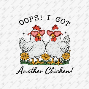¡Uy! ¡Tengo otro diseño de sublimación humorístico de mamá gallina!