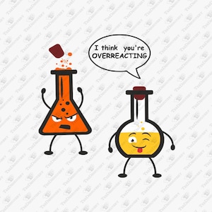 Creo que estás exagerando (archivo SVG de corte de juego de palabras de química)