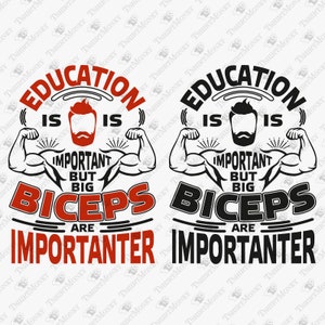 I bicipiti grandi sono importanti, citazione da palestra sarcastica, umorismo di allenamento svg, svg sollevamento pesi, file di taglio svg silhouette cricut, design png t-shirt